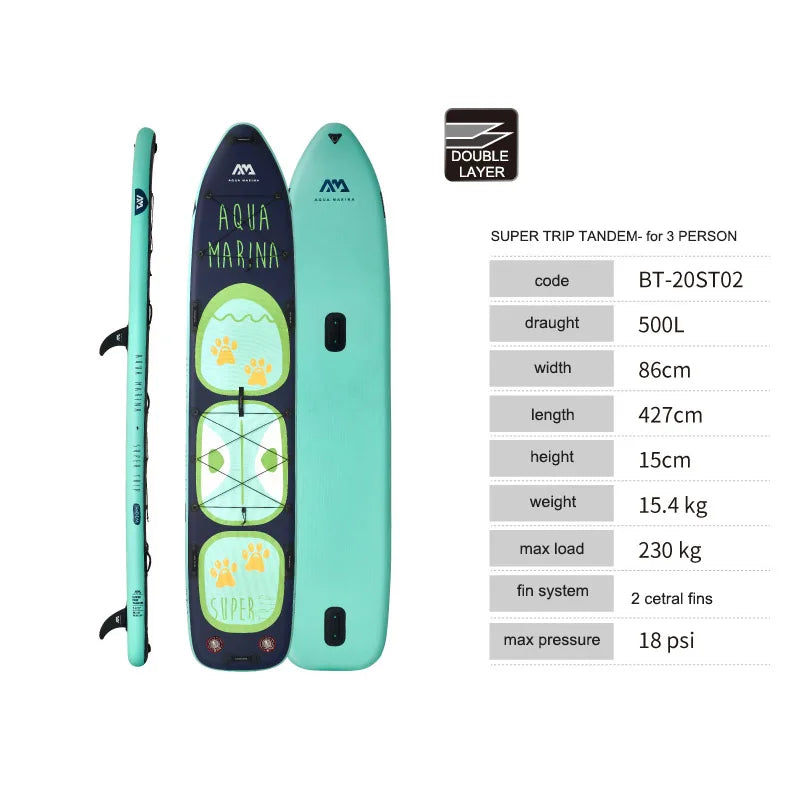 AQUA MARINA 2 PERSON  inflatable paddle board