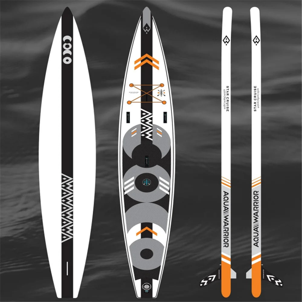 AquaWarrior Moon Shadow Series Wood Paddleboard Inflatable Surfboard Standing UP Paddle Board