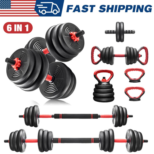 6IN1 Adjustable Weight Dumbbell
