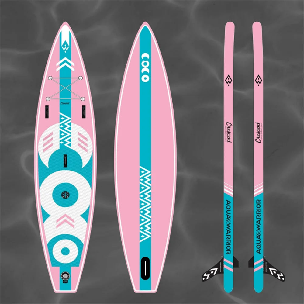 AquaWarrior Moon Shadow Series Wood Paddleboard Inflatable Surfboard Standing UP Paddle Board