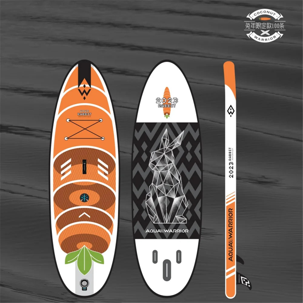 AquaWarrior Moon Shadow Series Wood Paddleboard Inflatable Surfboard Standing UP Paddle Board